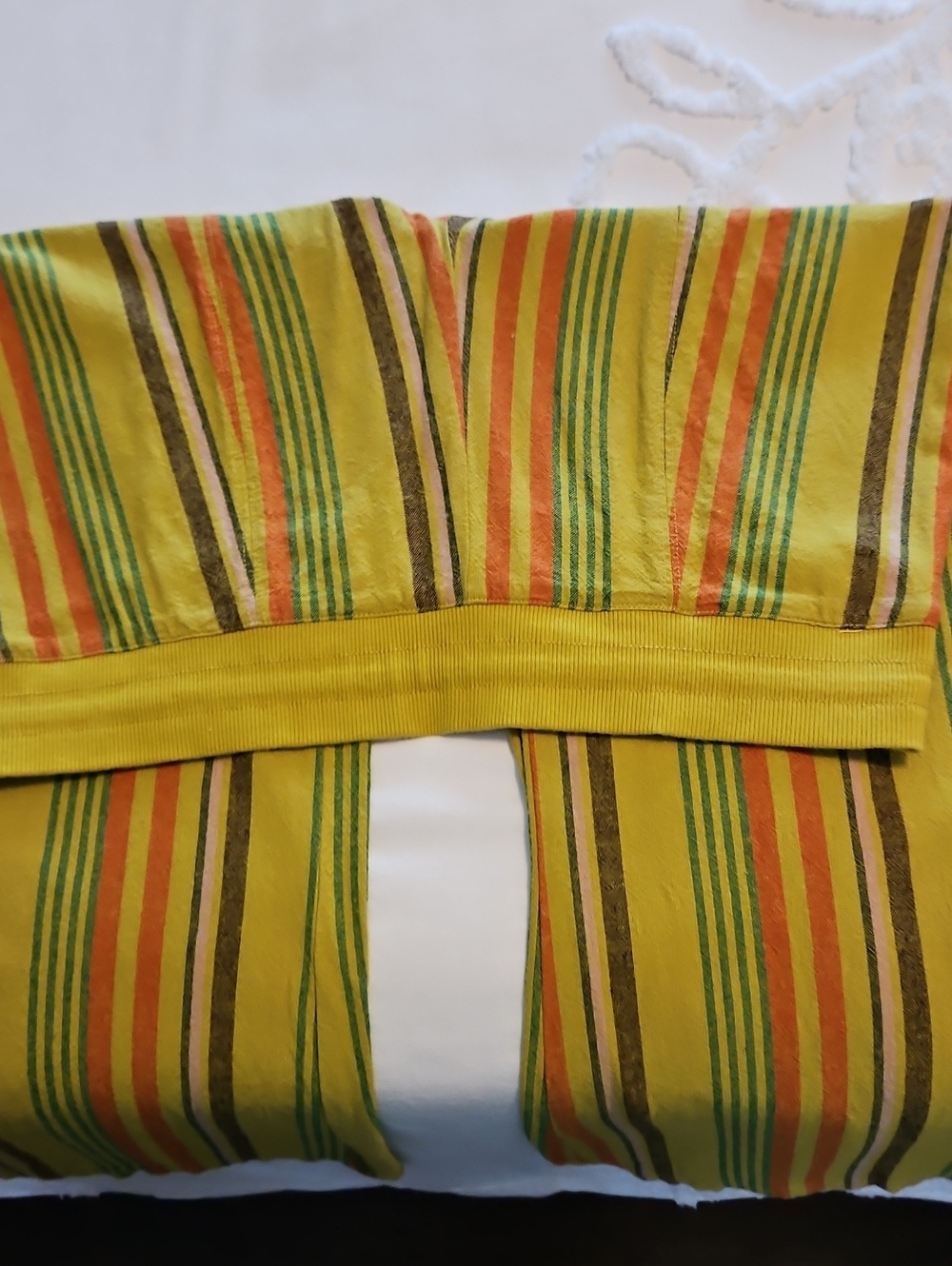 Urban Outfitters Yellow Striped Drawstring Pants - Picture 4 of 4